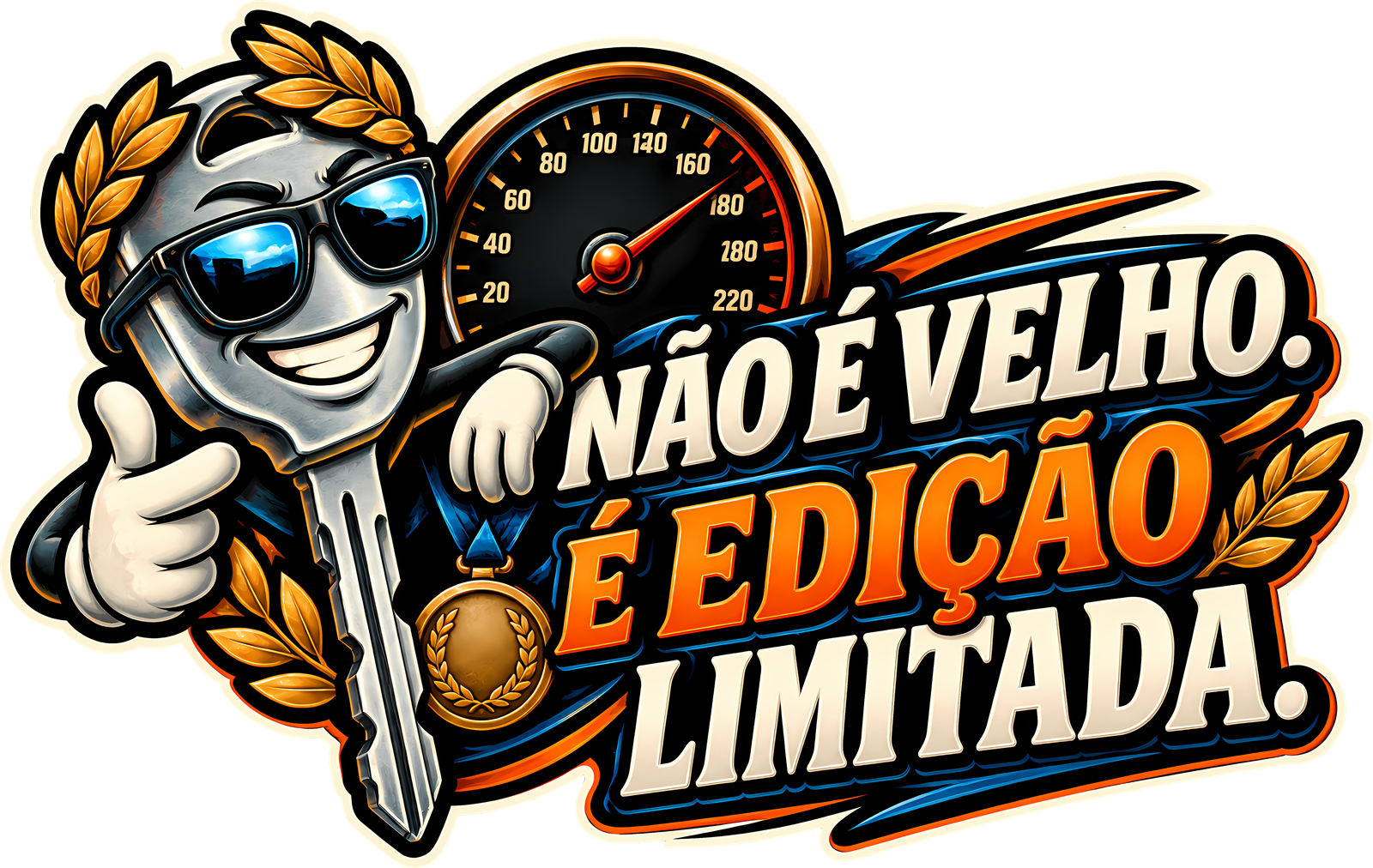 Autocolante Não é Velho, é Edição Limitada