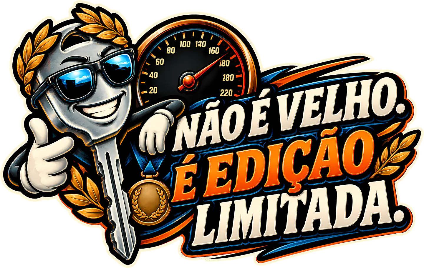 Autocolante Não é Velho, é Edição Limitada 1