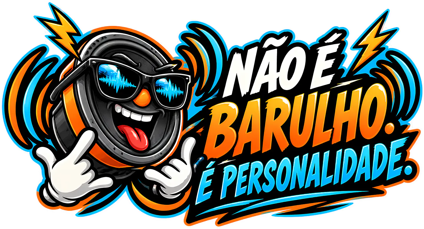 Autocolante Não é Barulho, é Personalidade 1
