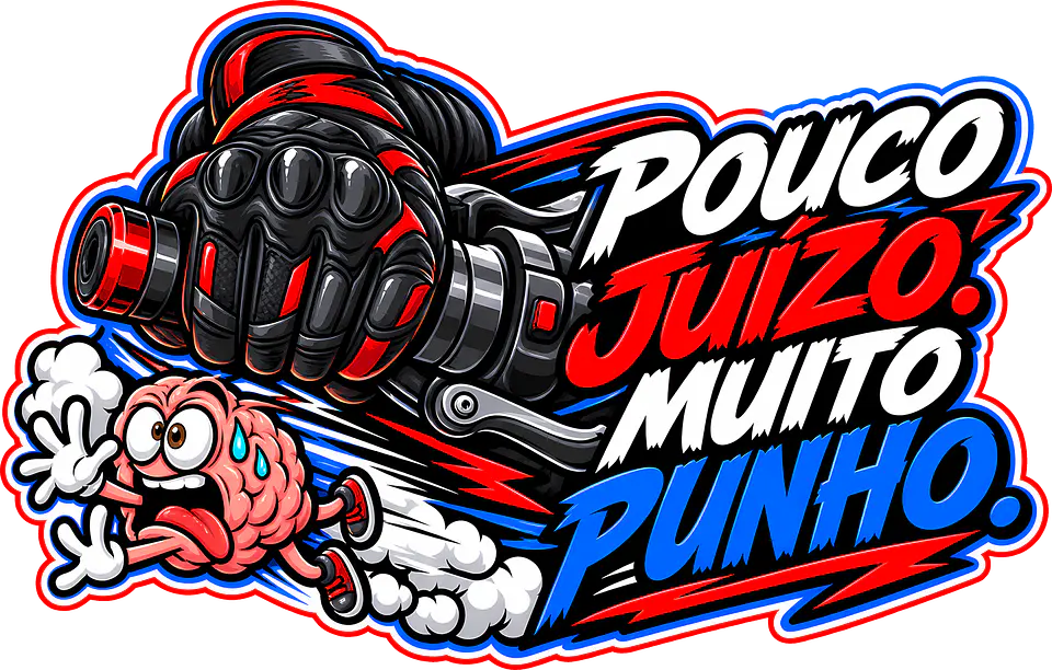 Autocolante Pouco Juízo, Muito Punho 1