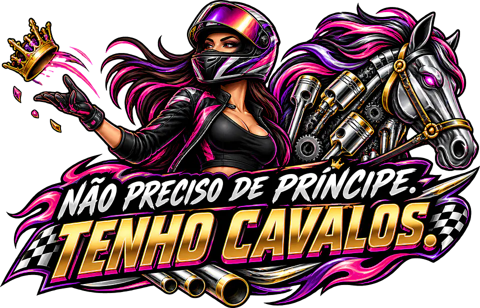 Autocolante Não Preciso de Príncipe, Tenho Cavalos 1