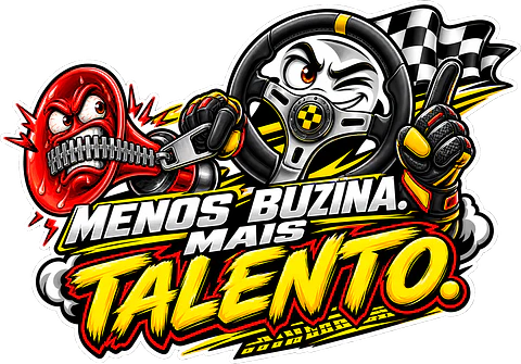 Autocolante Menos Buzina, Mais Talento