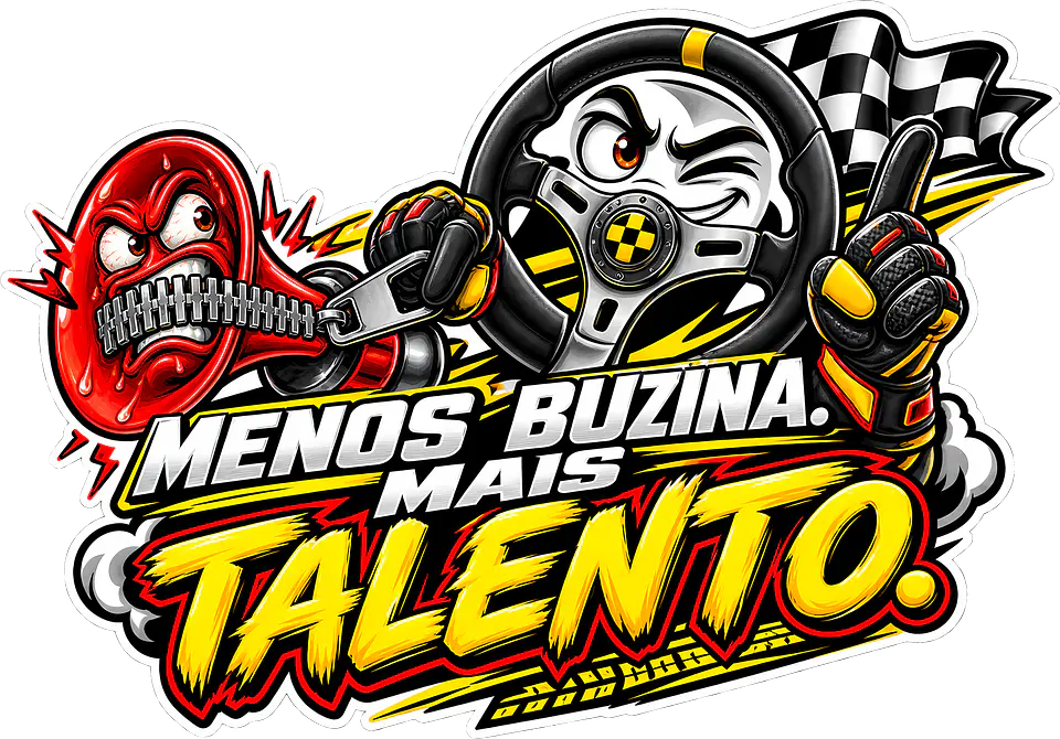 Autocolante Menos Buzina, Mais Talento 1