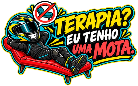 Autocolante Terapia? Eu Tenho uma Mota