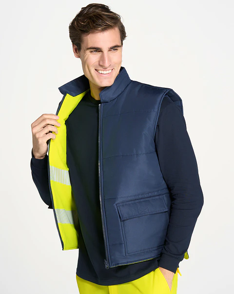 Chaleco Acolchado Reversible — Sem Personalização