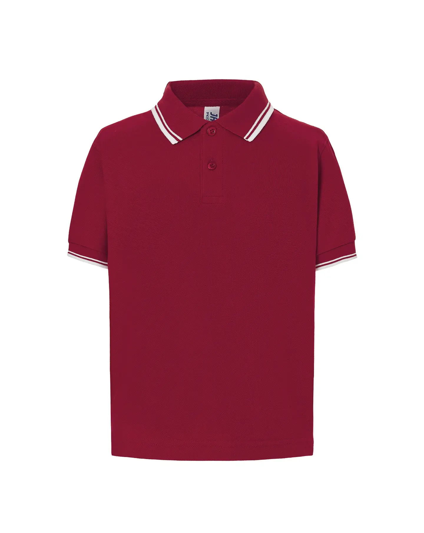 Polo Kid — Burgundy - White — Sem Personalização 1