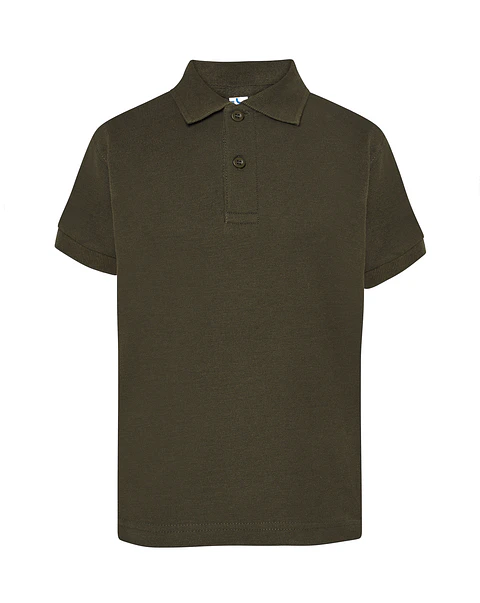 Polo Kid — Forest Green — Sem Personalização