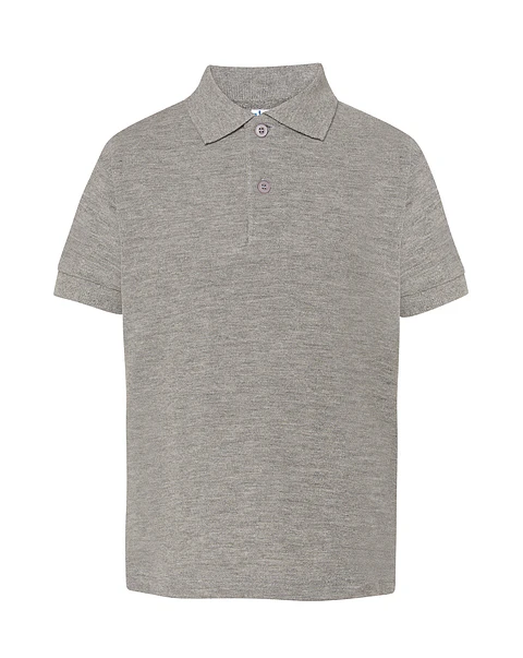 Polo Kid — Grey Melange — Sem Personalização