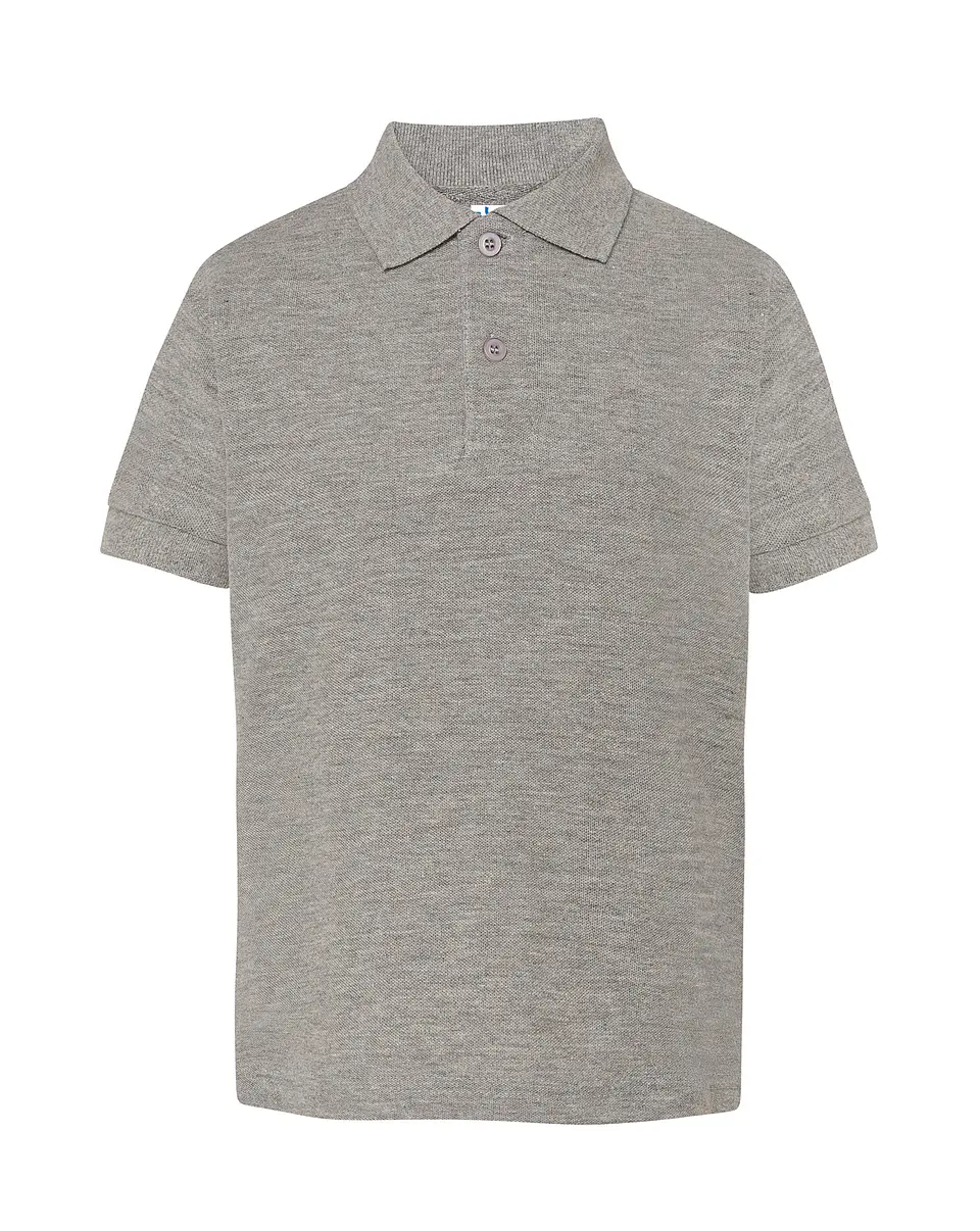 Polo Kid — Grey Melange — Sem Personalização 1