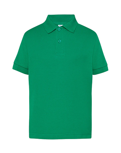 Polo Kid — Kelly Green — Sem Personalização