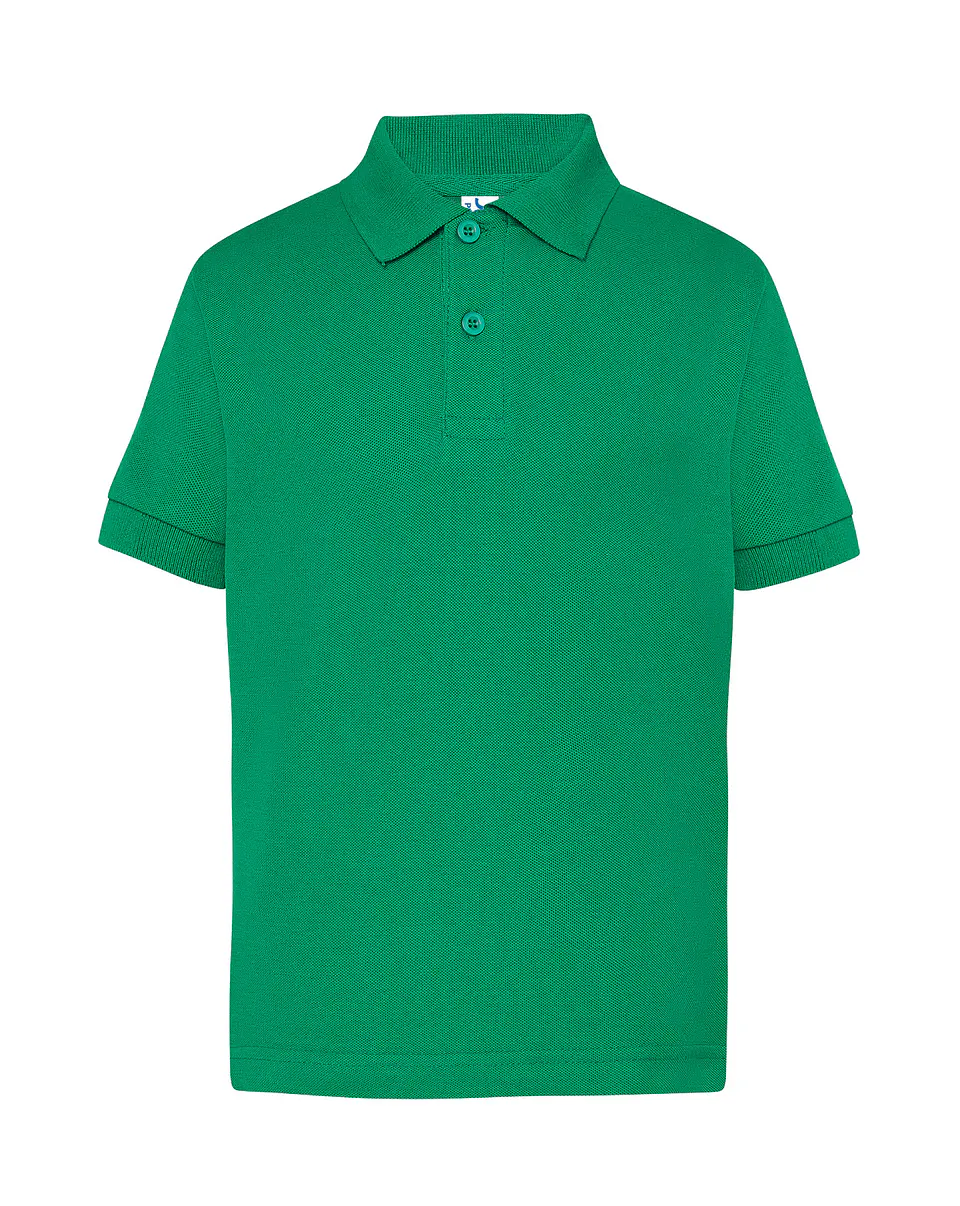 Polo Kid — Kelly Green — Sem Personalização 1