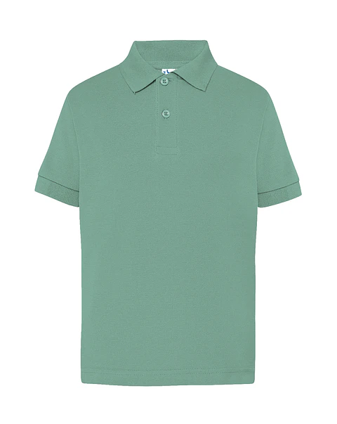 Polo Kid — Moss Green — Sem Personalização