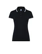 Regular Polo Lady — Black - White — Sem Personalização - Thumbnail 1