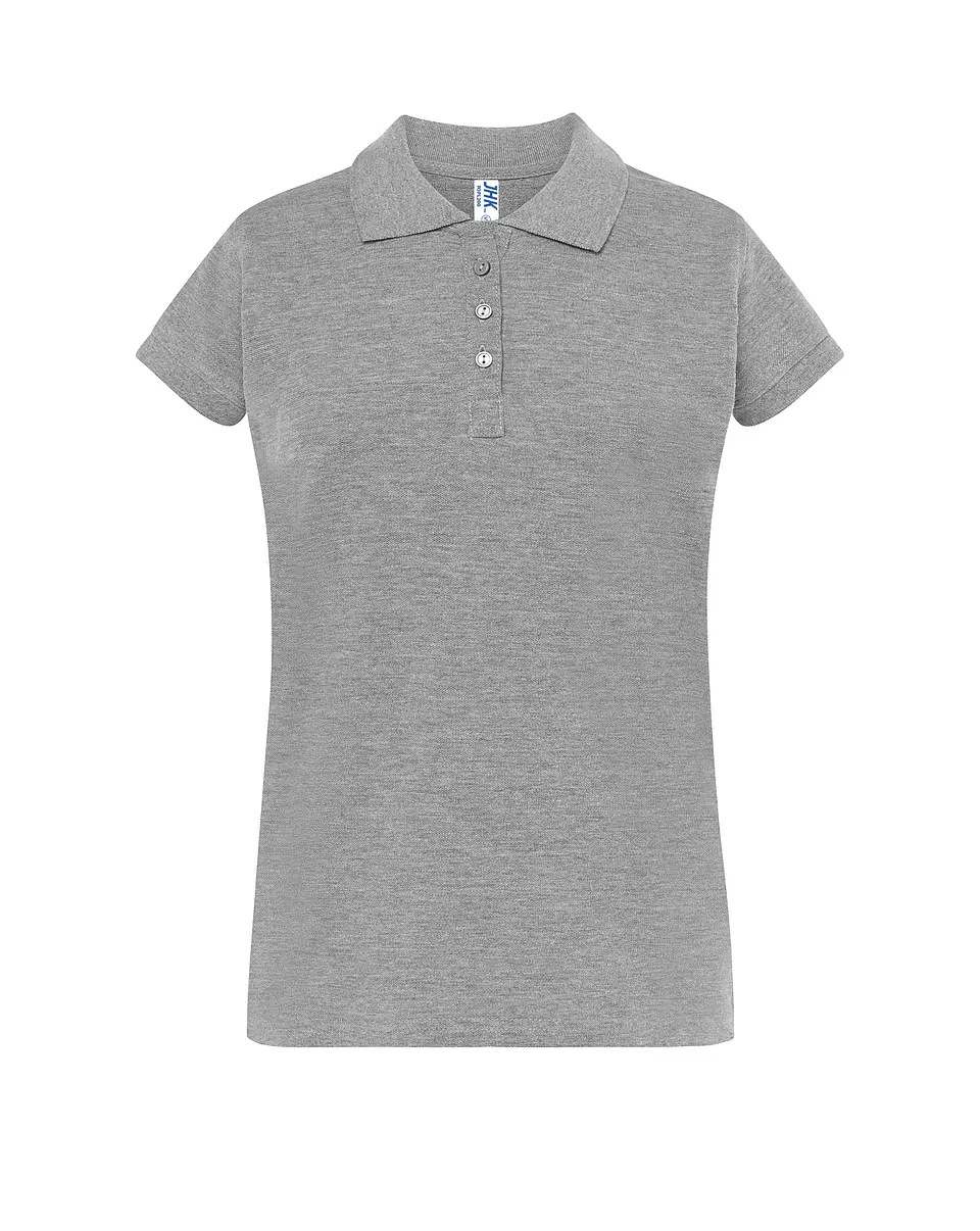 Regular Polo Lady — Grey Melange — Sem Personalização 1