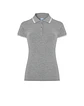 Regular Polo Lady — Grey Melange - White — Sem Personalização - Thumbnail 1