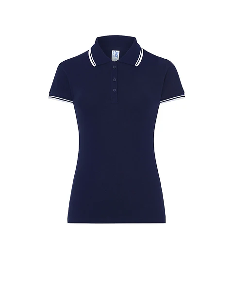 Regular Polo Lady — Navy White — Sem Personalização