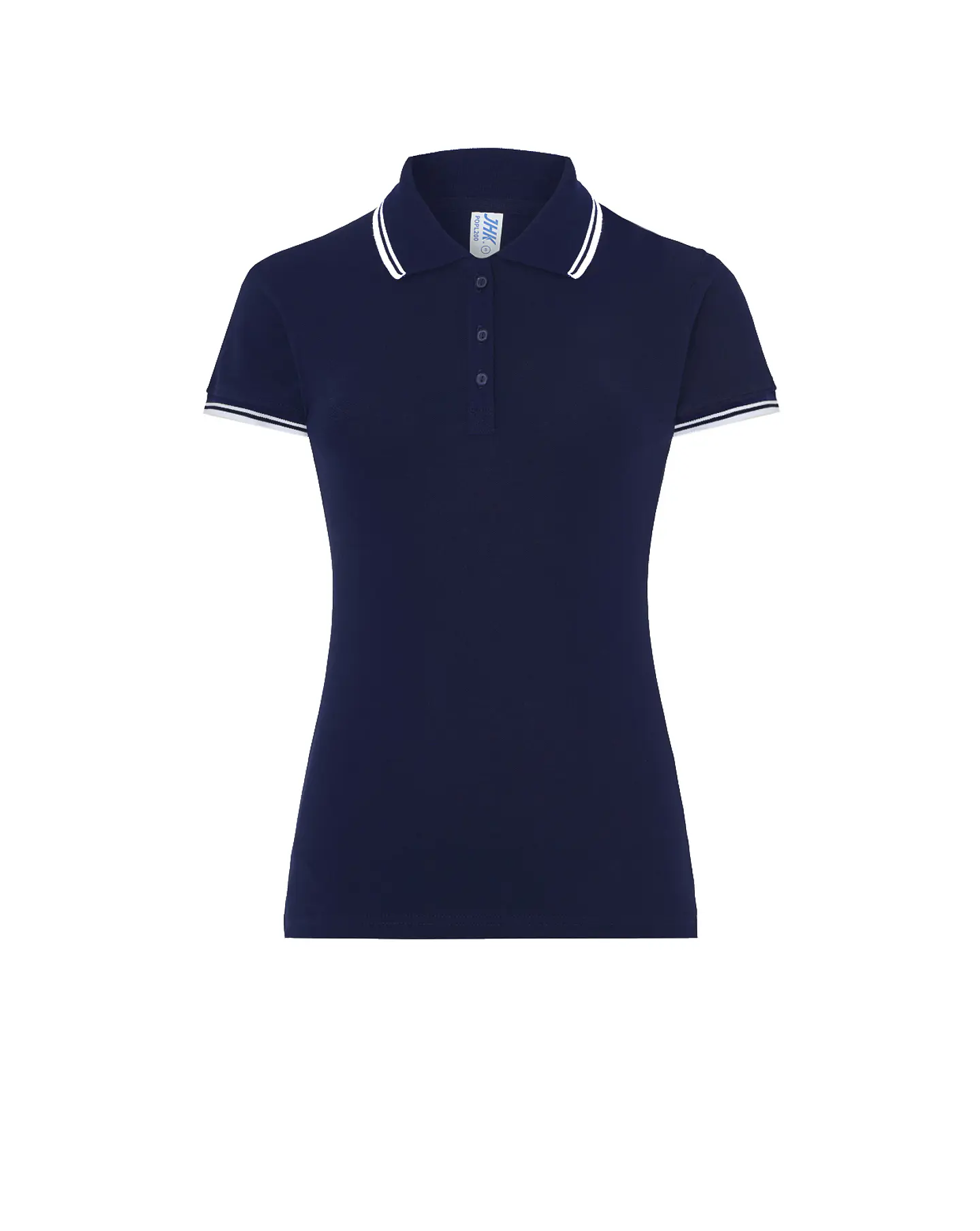 Regular Polo Lady — Navy White — Sem Personalização 1