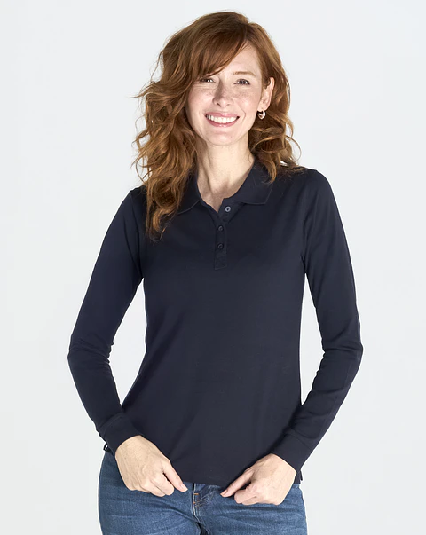 Regular Polo LS Lady — Sem Personalização