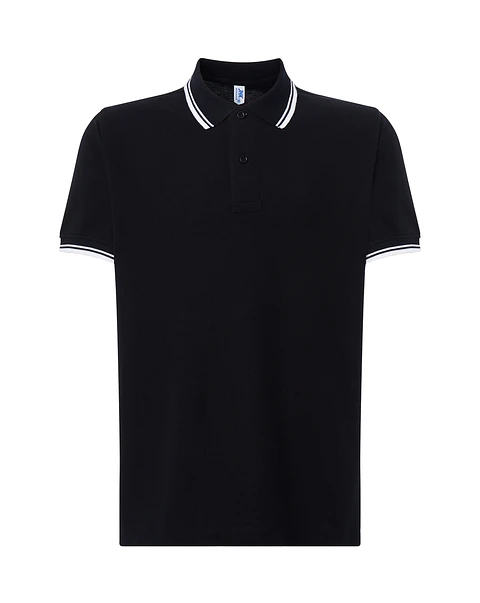 Regular Polo Man — Black - White — Sem Personalização