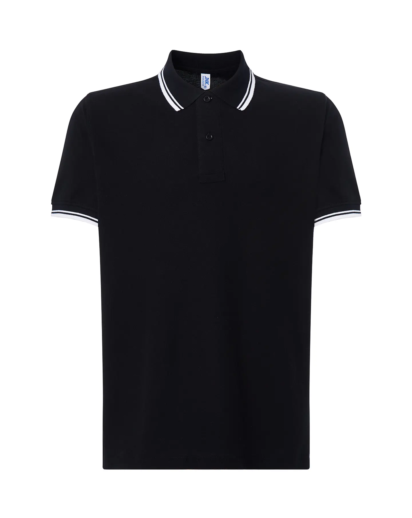 Regular Polo Man — Black - White — Sem Personalização 1