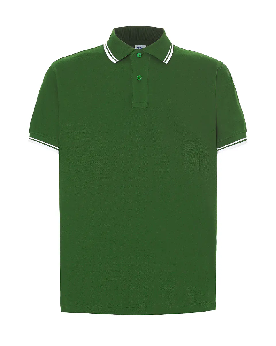 Regular Polo Man — Bottle Green - White — Sem Personalização 1
