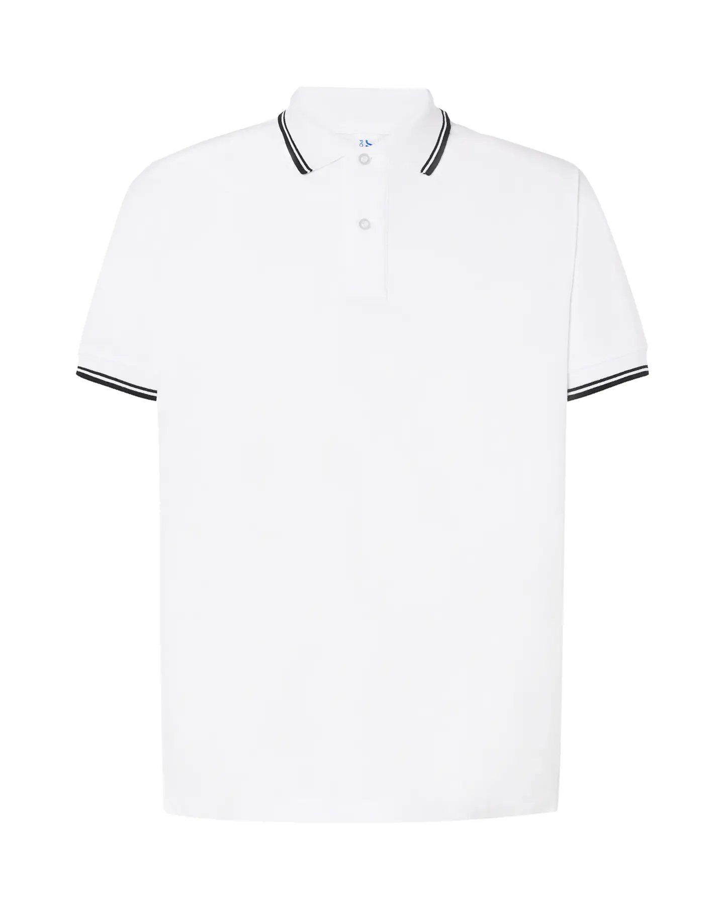 Regular Polo Man — White - Black — Sem Personalização 1