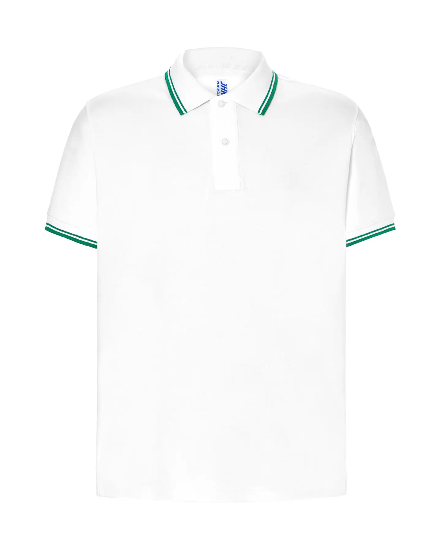 Regular Polo Man — White - Kelly Green — Sem Personalização 1