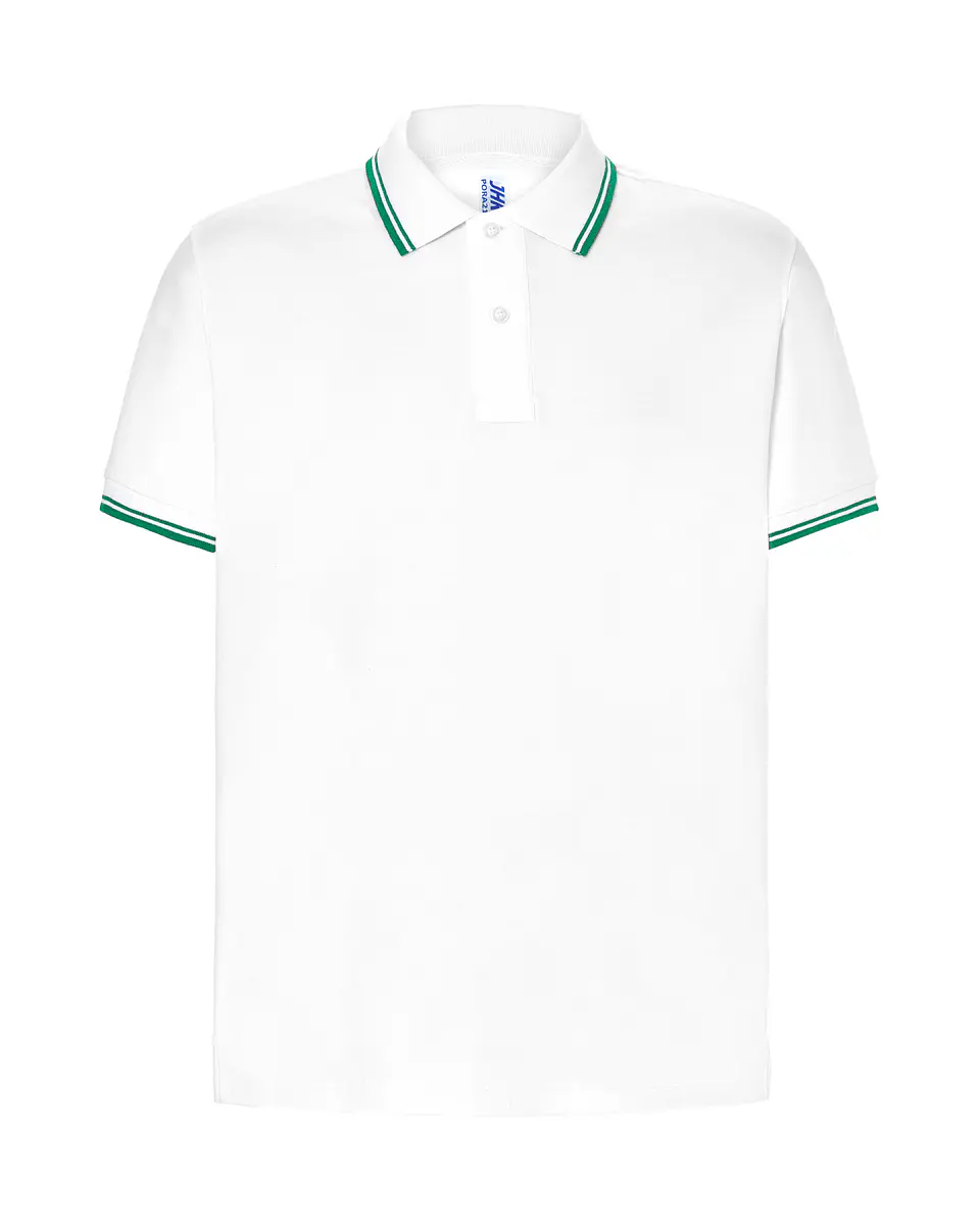 Regular Polo Man — White - Kelly Green — Sem Personalização 1