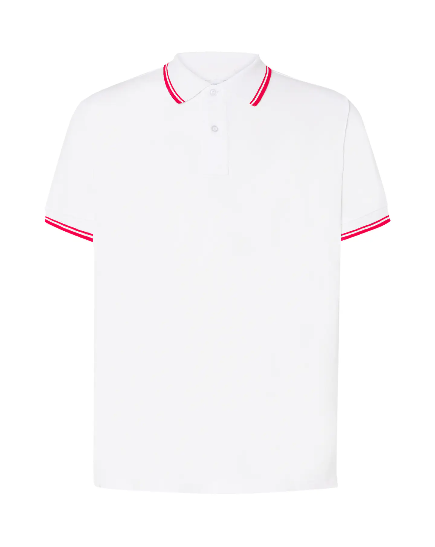 Regular Polo Man — White - Red — Sem Personalização 1