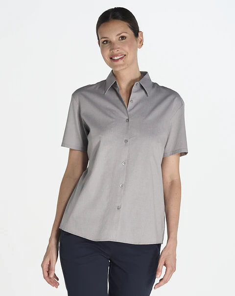 Lady Casual & Business Ss Oxford Shirt — Sem Personalização