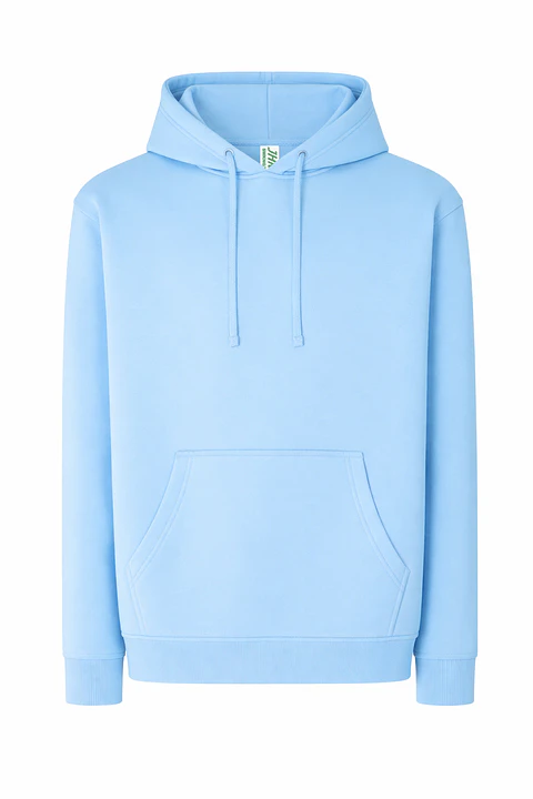 Kangaroo Sweatshirt 320 — Sky Blue — Sem Personalização