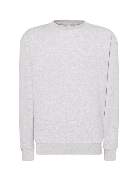 Crew Neck Sweatshirt — Ash Melange — Sem Personalização
