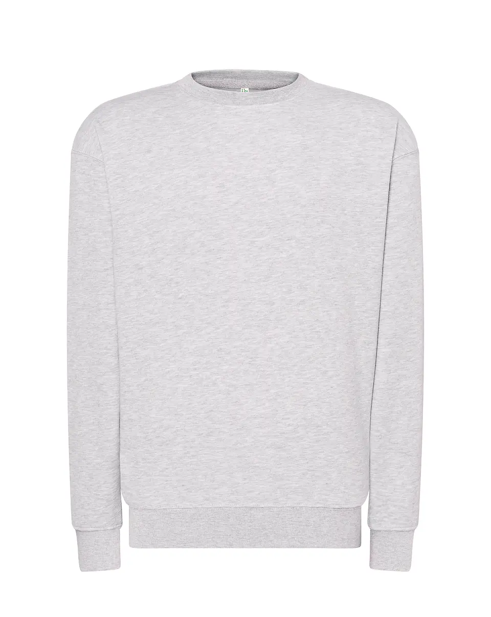 Crew Neck Sweatshirt — Ash Melange — Sem Personalização 1