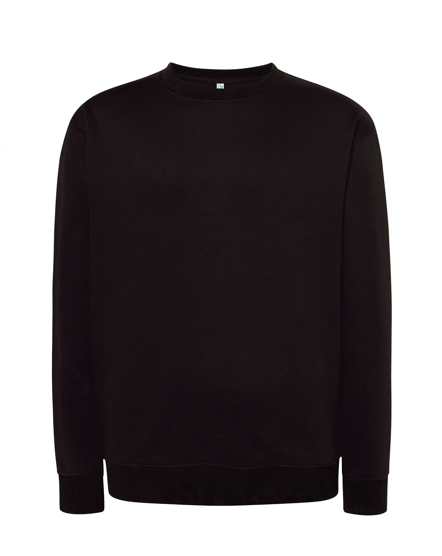 Crew Neck Sweatshirt — Black — Sem Personalização 1