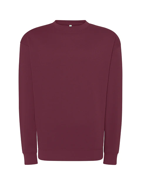 Crew Neck Sweatshirt — Burgundy — Sem Personalização