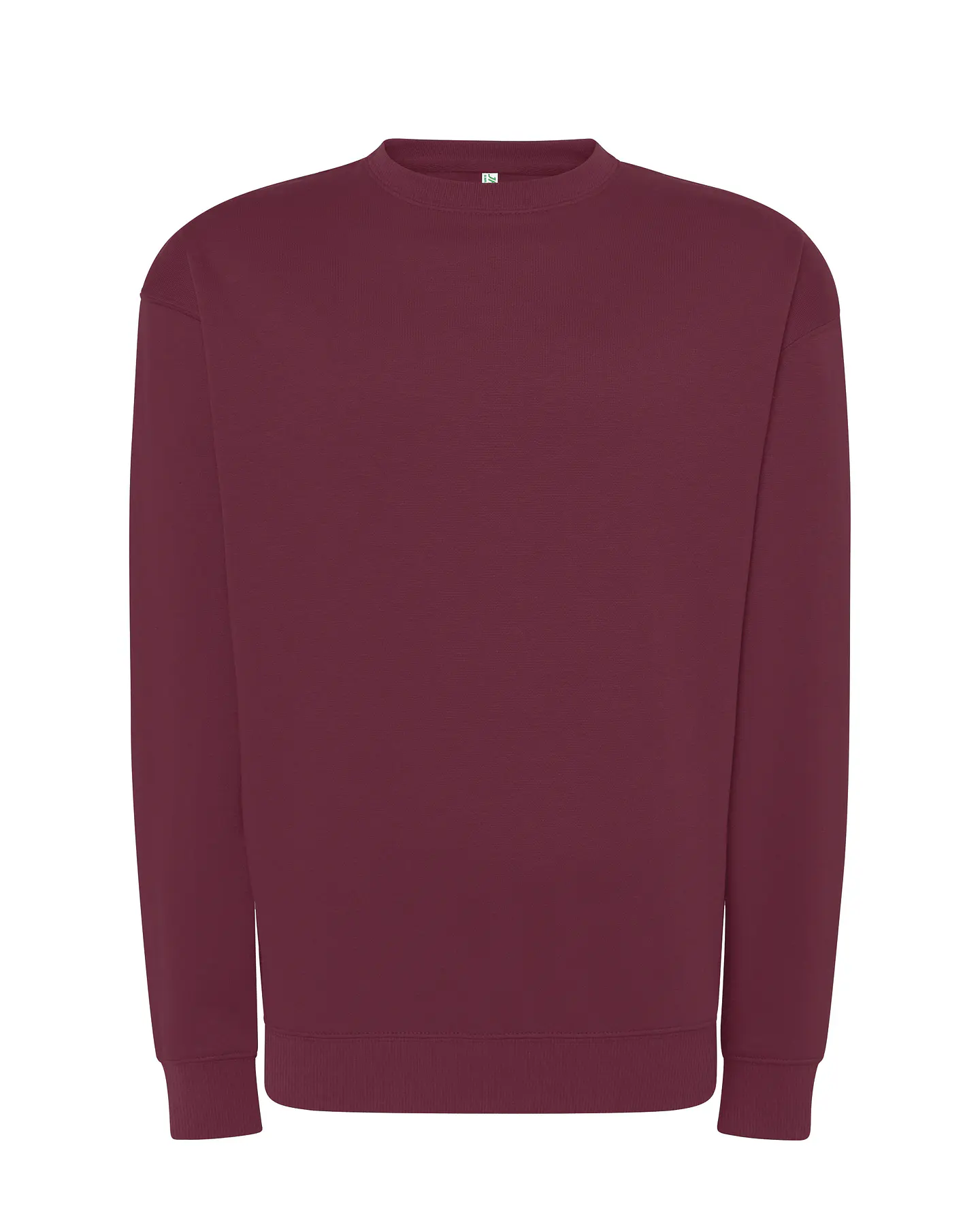 Crew Neck Sweatshirt — Burgundy — Sem Personalização 1