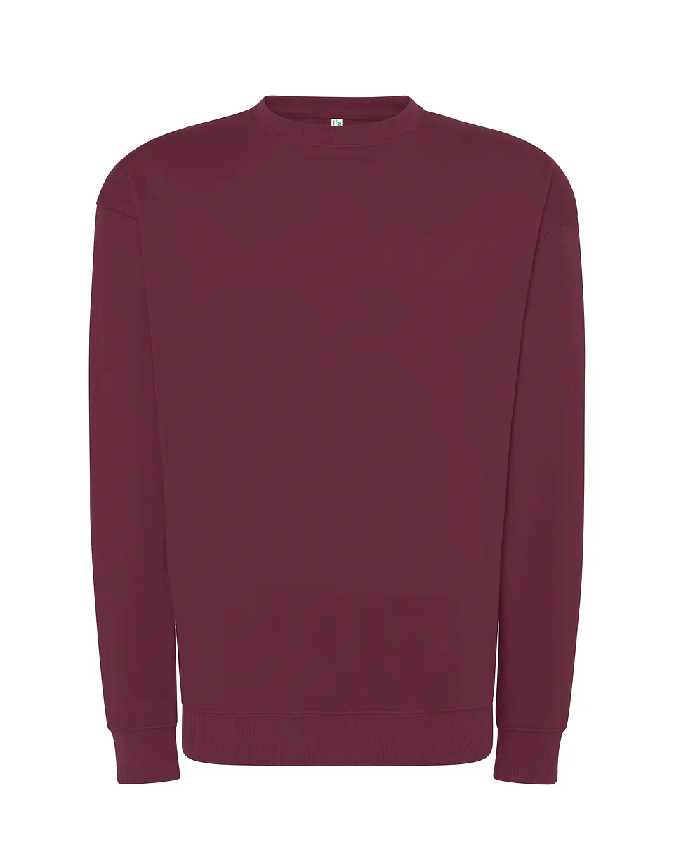 Crew Neck Sweatshirt — Burgundy — Sem Personalização 1