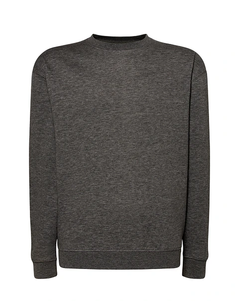 Crew Neck Sweatshirt — Charcoal Heather — Sem Personalização