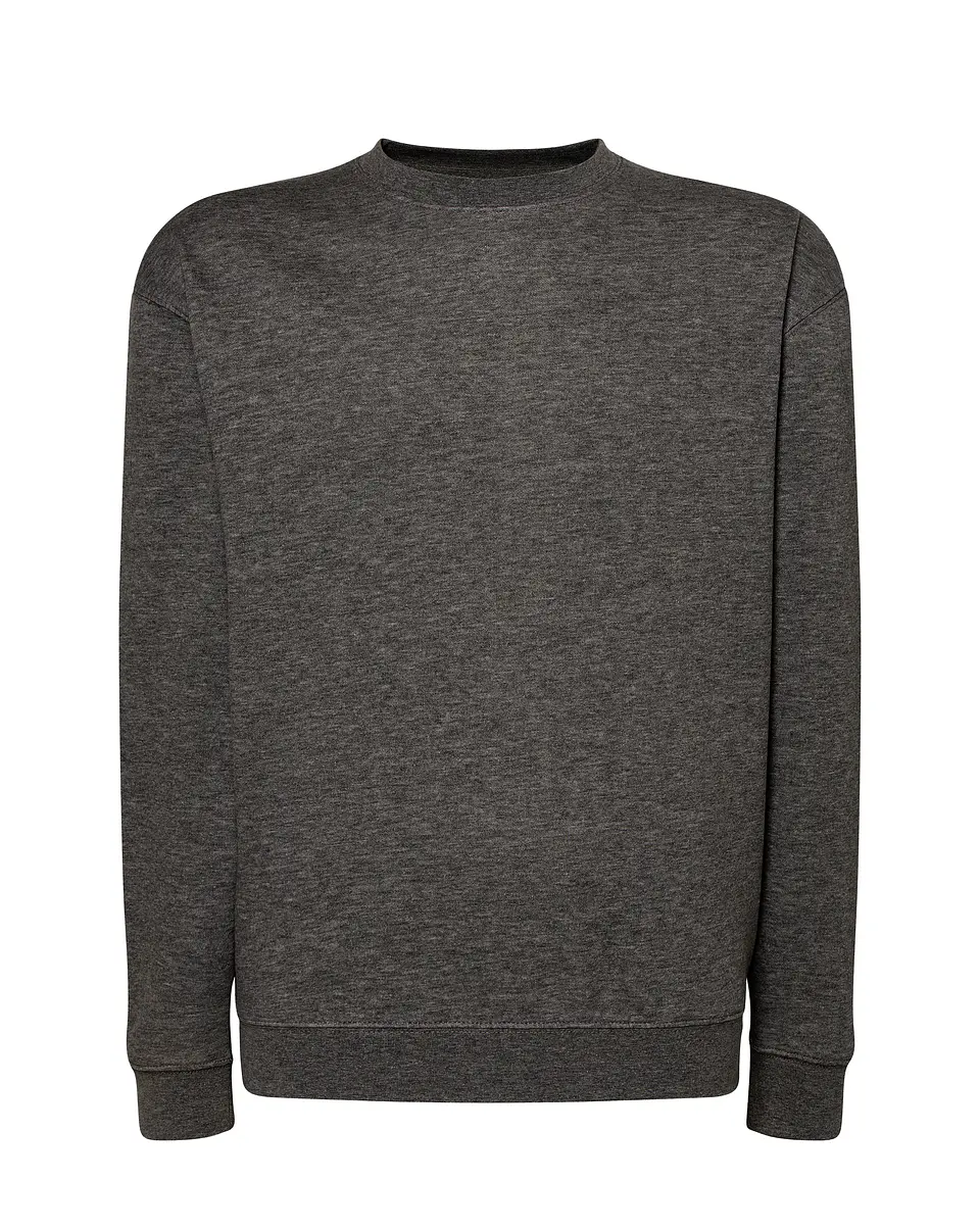 Crew Neck Sweatshirt — Charcoal Heather — Sem Personalização 1