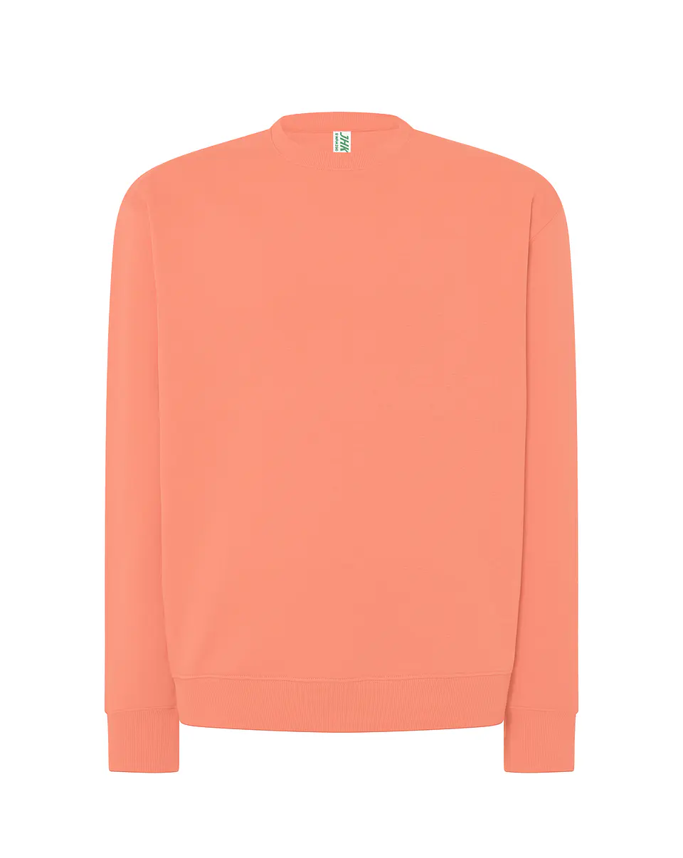 Crew Neck Sweatshirt — Coral — Sem Personalização 1