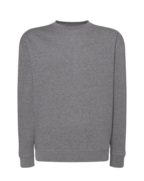 Crew Neck Sweatshirt — Dark Grey Melange — Sem Personalização