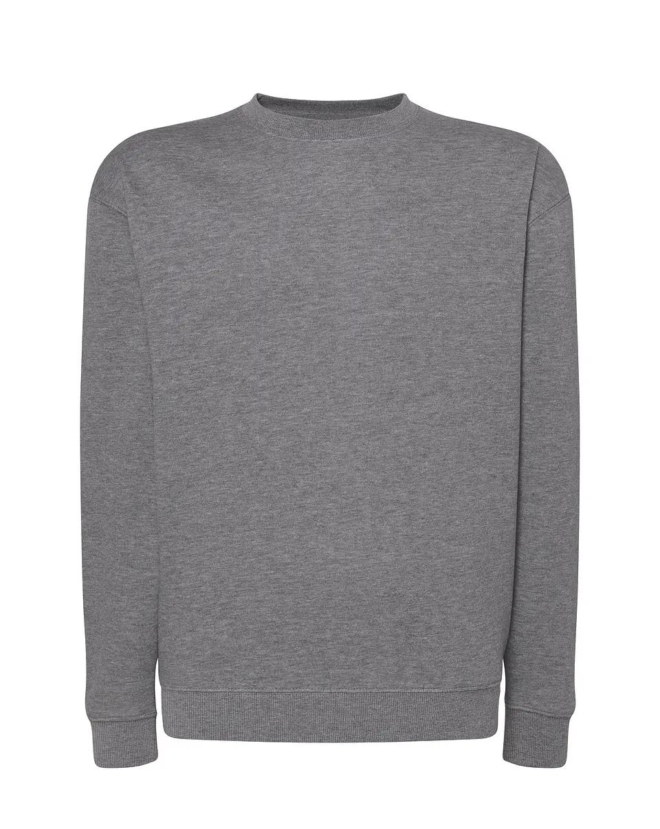 Crew Neck Sweatshirt — Dark Grey Melange — Sem Personalização 1