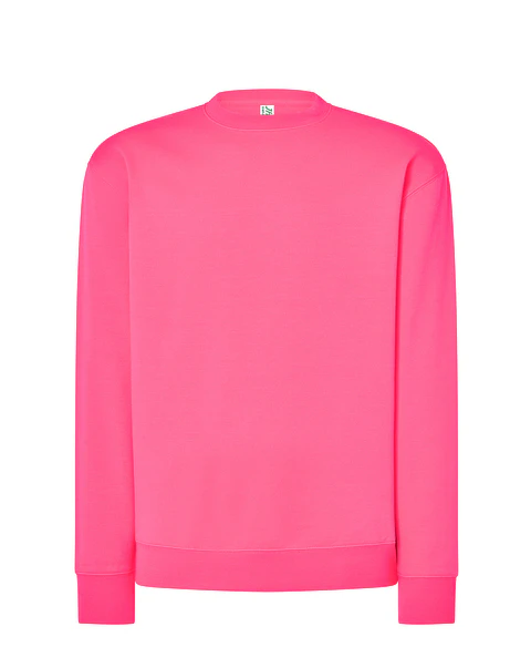 Crew Neck Sweatshirt — Fucsia Fluor — Sem Personalização
