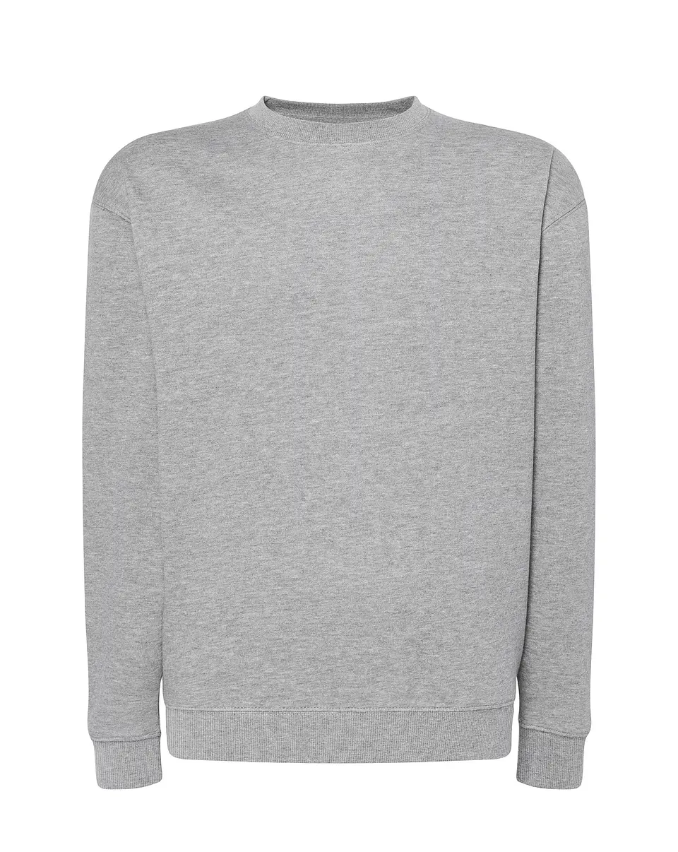Crew Neck Sweatshirt — Grey Melange — Sem Personalização 1