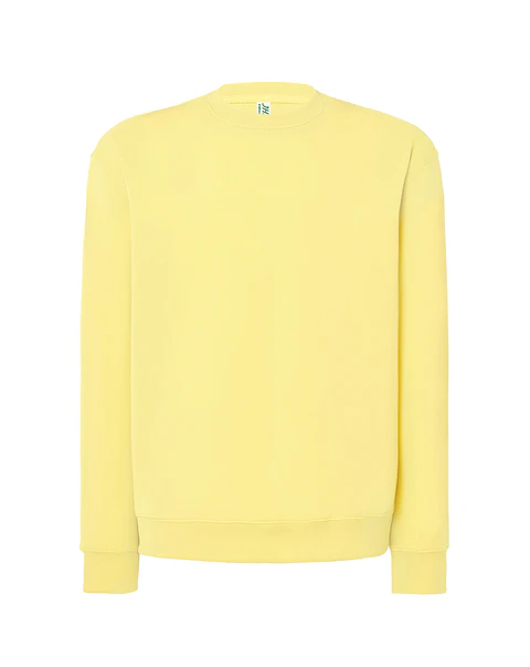 Crew Neck Sweatshirt — Light Yellow — Sem Personalização
