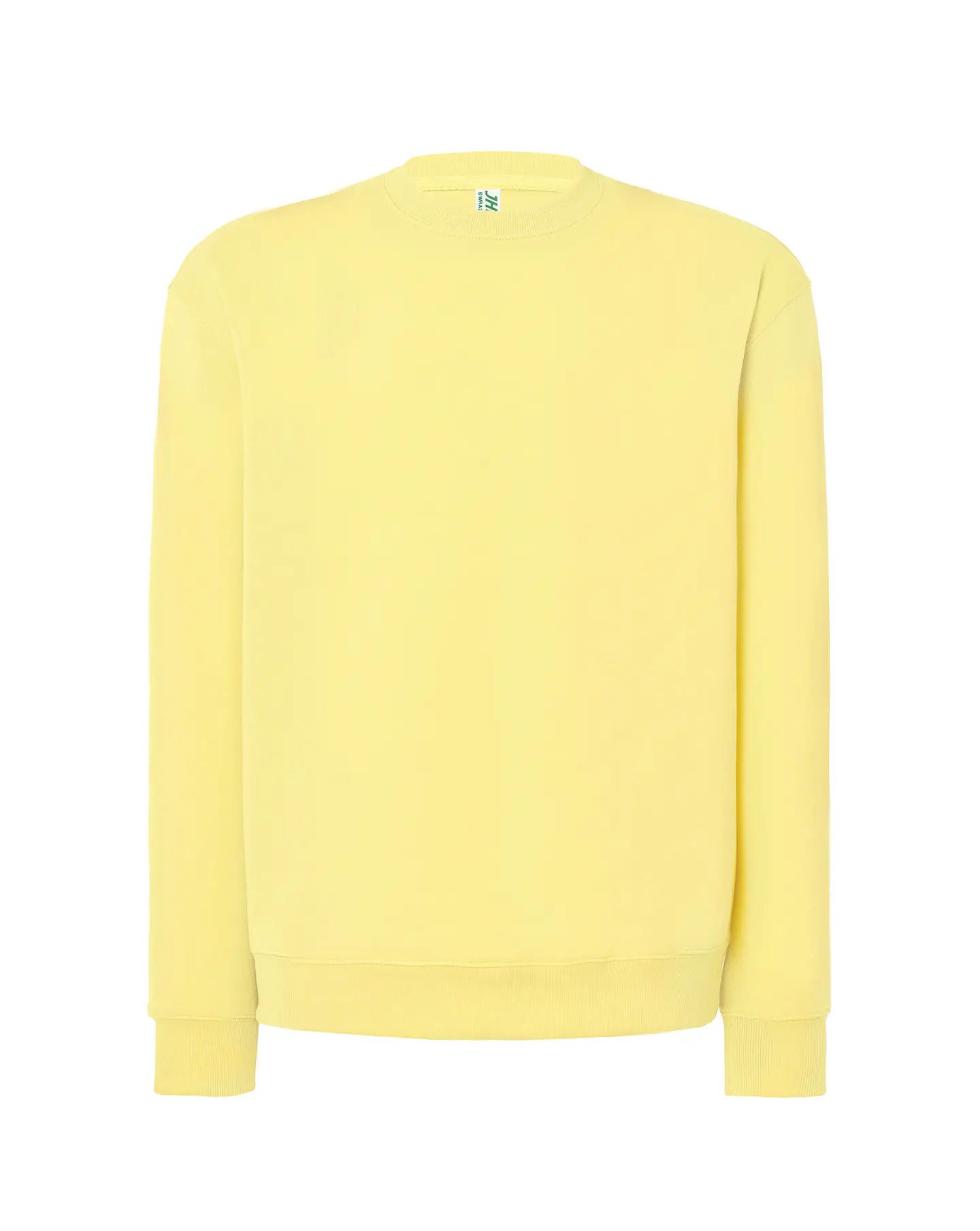 Crew Neck Sweatshirt — Light Yellow — Sem Personalização 1