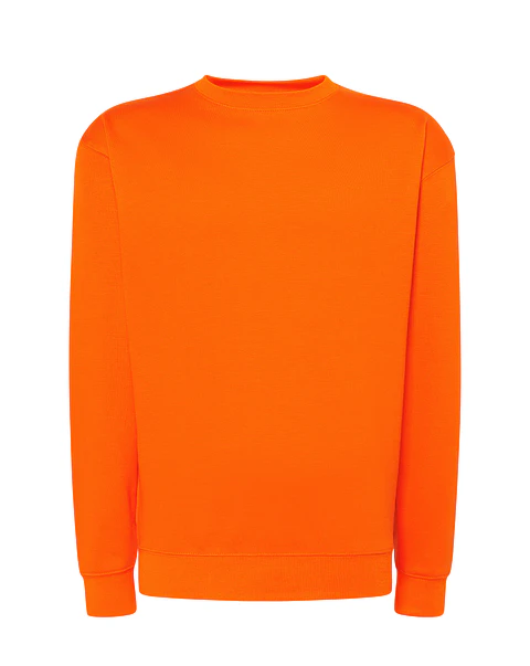 Crew Neck Sweatshirt — Orange Fluor — Sem Personalização