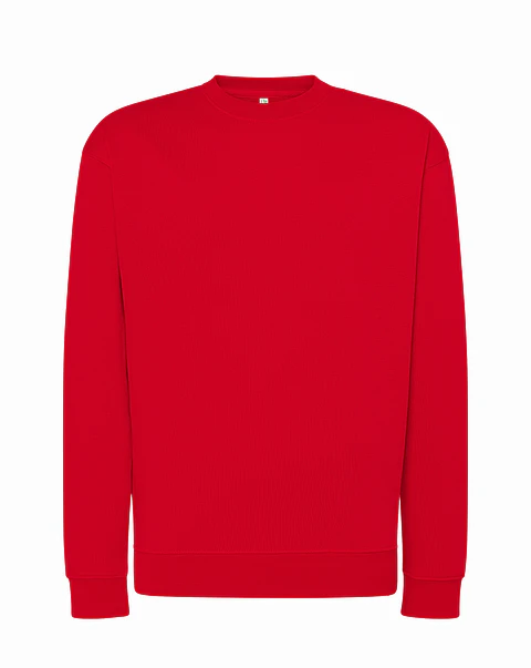 Crew Neck Sweatshirt — Red — Sem Personalização