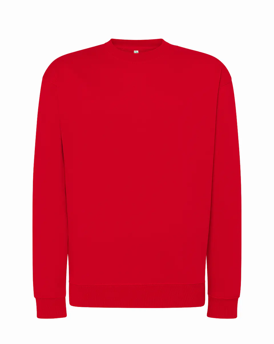 Crew Neck Sweatshirt — Red — Sem Personalização 1