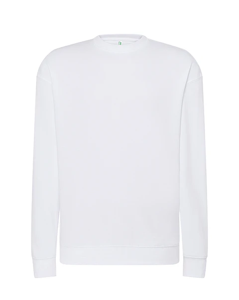 Crew Neck Sweatshirt — White — Sem Personalização